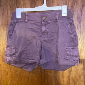 Purple Cargo Shorts